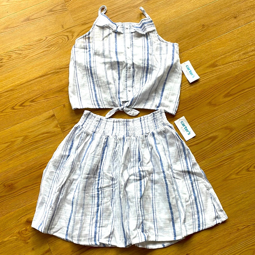 NWT Girls Carter’s Skirt and Top Set